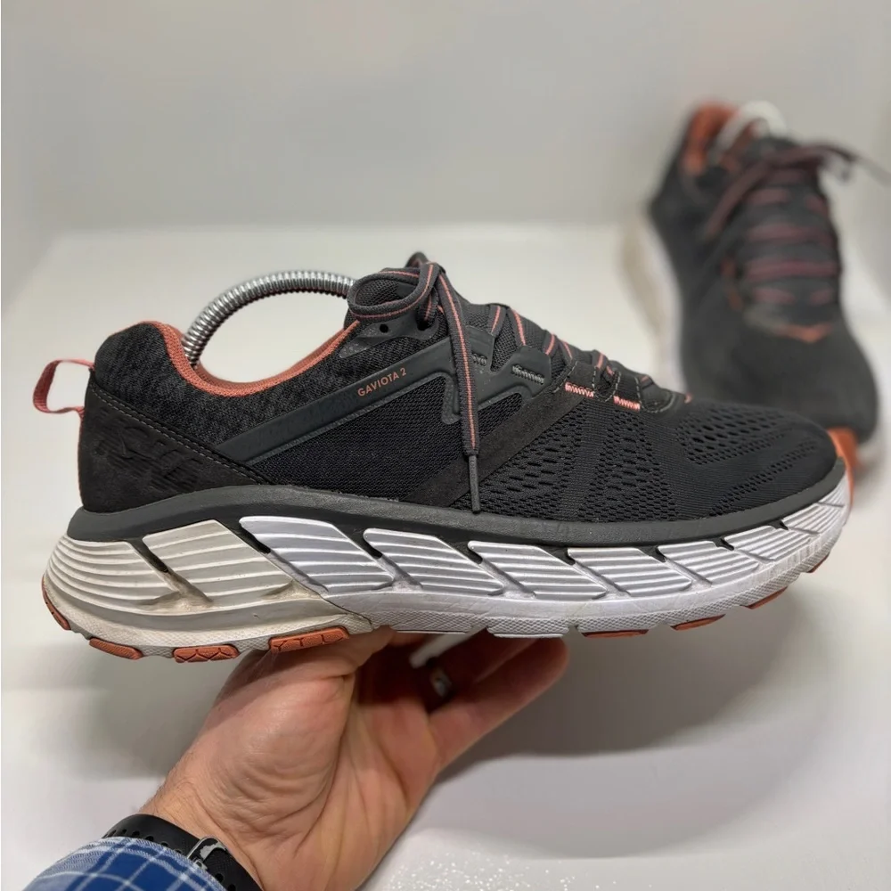 HOKA Gaviota 2 Women’s Running Shoes Size 11 Black Coral Stability Sneakers - Picture 11 of 13